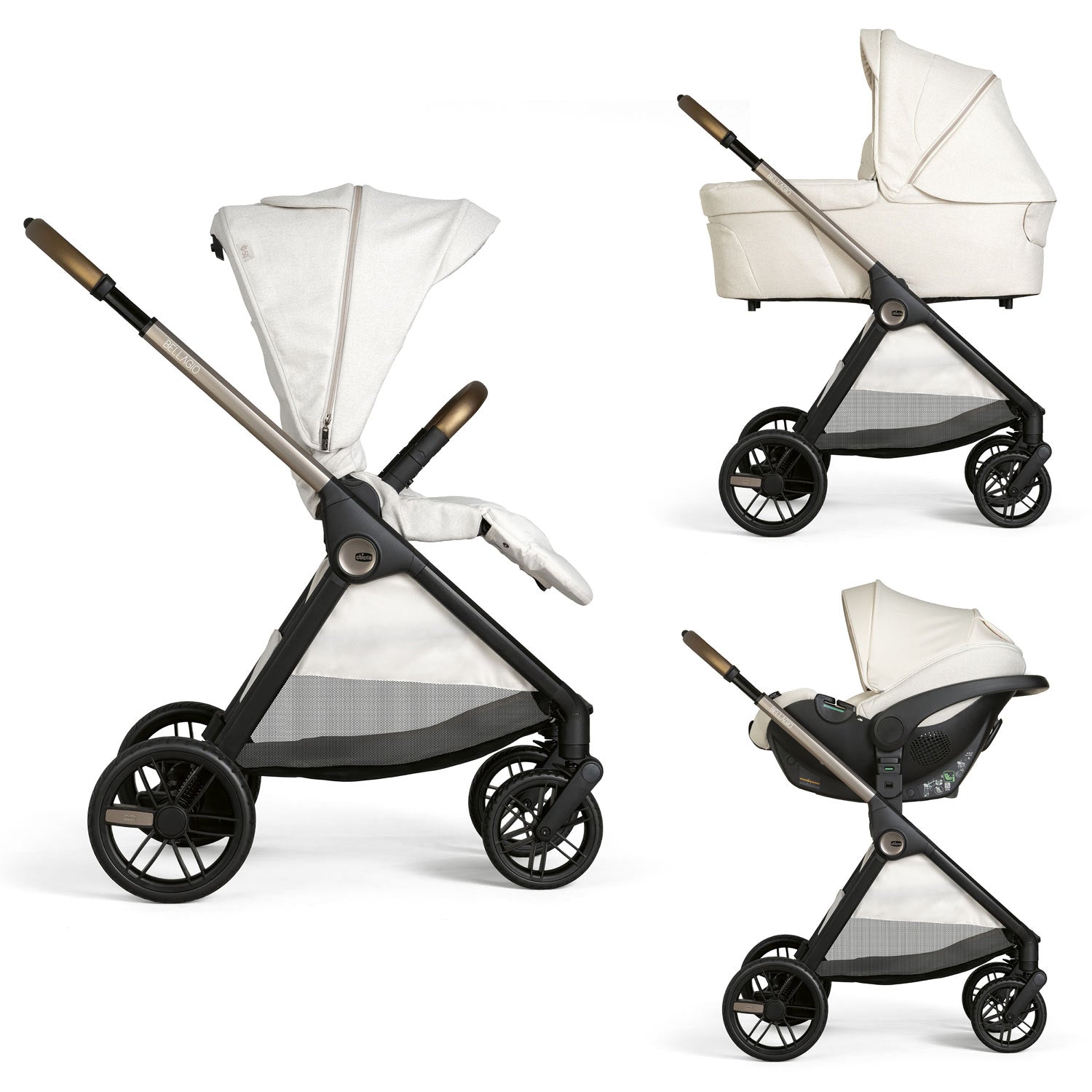 Carucior copii 3 in 1 Chicco Bellagio, Amber Glow (bej - Default Title [ps:2d883b43-c1d4-4fc5-a425-de24988d98d6]
