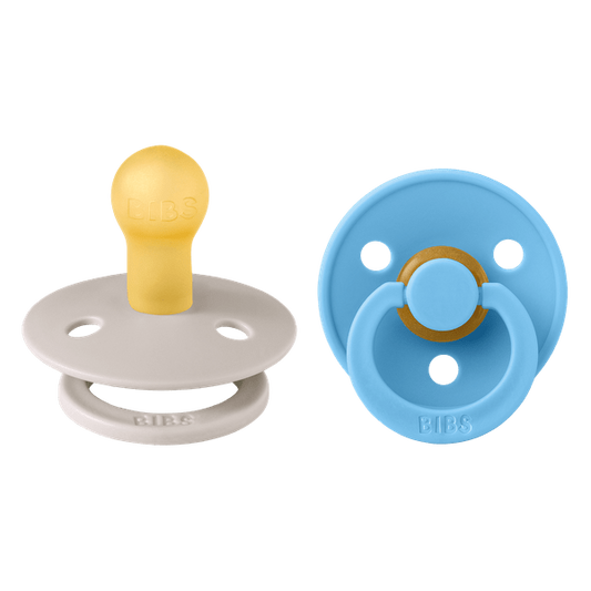 Set 2 Suzete BIBS Colour Latex, Tetină Rotundă, 0 luni - Mushroom/Breeze [ps:8c2b9f25-625a-4f66-a945-cdd265e9db63]