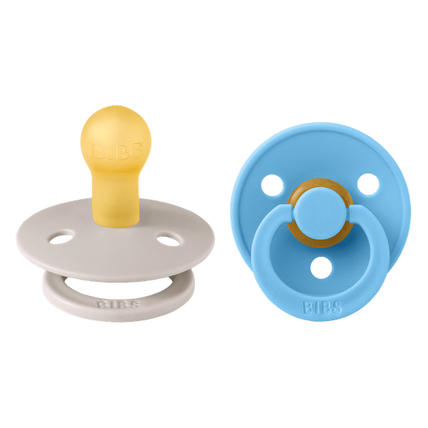 Set 2 Suzete BIBS Colour Latex, Tetină Rotundă, 0 luni - Mushroom/Breeze [ps:8c2b9f25-625a-4f66-a945-cdd265e9db63]