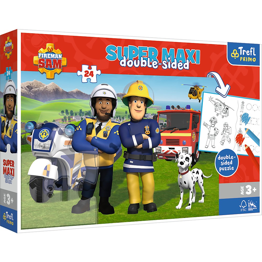 PUZZLE TREFL PRIMO 24 SUPER MAXI POMPIERUL SAM ECHIPA - Default Title [ps:d33b97e4-7f0c-4e74-9148-b9831829bb95]