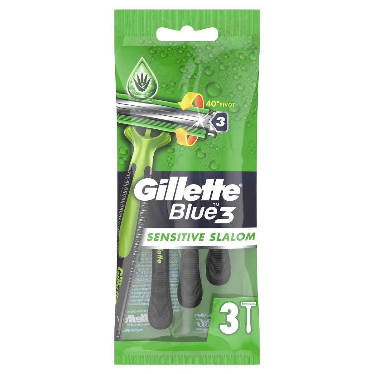 GILLETTE Blue III Slalom Sensitive, aparat de ras, 3 buc [ps:358b1284-b2a1-4452-b8a8-4242a6387fad]