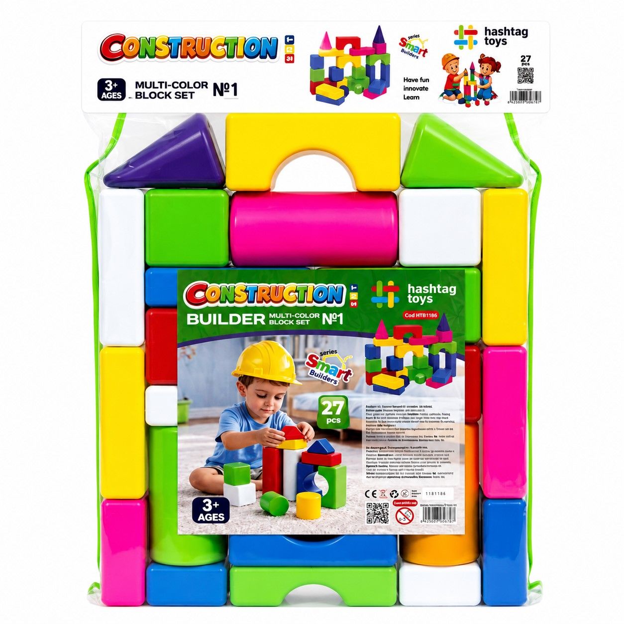 Set Constructor Blocuri Multicolore 1 Viva Toys - Default Title [ps:4693083a-8e3b-41f9-99f4-a6adc2603d11]