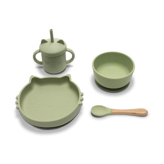 Set Hranire Lorelli Silicon, 4 Piese, Fresh Green, 6 luni+ - Fresh Green [ps:6b3b047a-eefc-45bd-bc74-7c245cc39944]