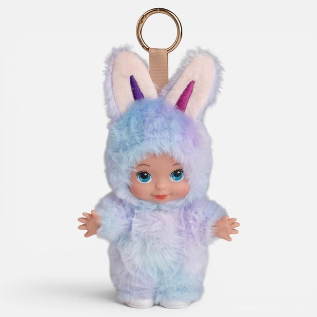 Iepure Bebe Imbracat Bleu-Mov 20cm Jumbo | Jucarie Plush - Bleu-Mov [ps:9e055b90-d52a-402c-897b-6584277cafaa]