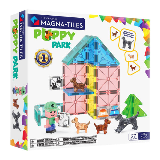 MAGNA-TILES Puppy Park - Set Jucării Magnetice, 27 piese - Default Title [ps:d7b118d1-79b2-424f-9ccd-810485fca24f]