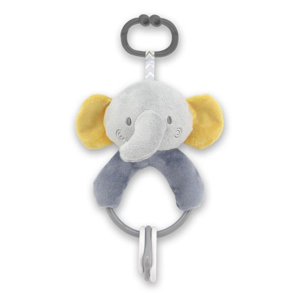 Jucărie Plus Elefant Gri Lorelli, 20cm, Zornăitoare 0 luni+ - Elefant gri [ps:5792a74f-1839-458e-922f-4f941a707da1]