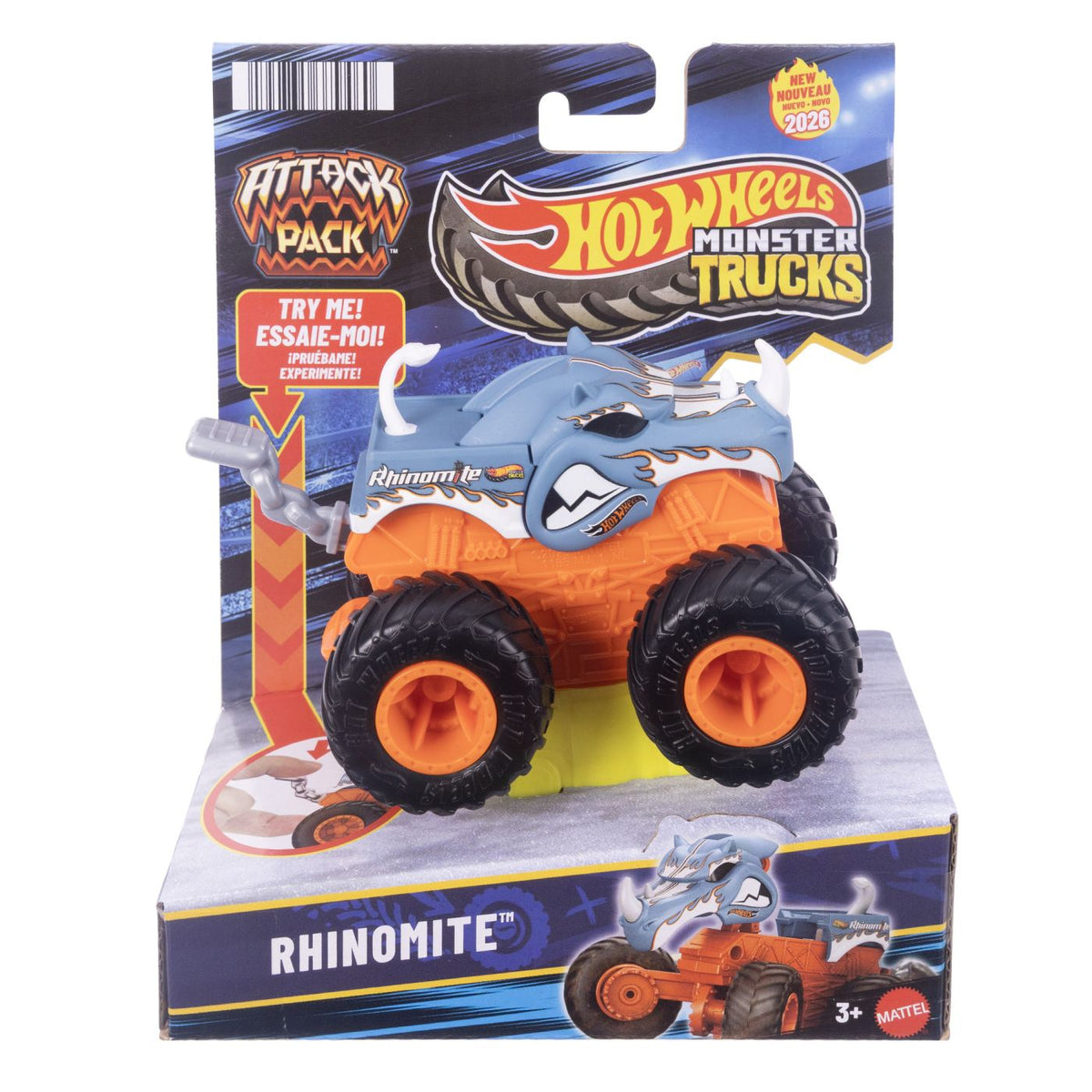 Hot Wheels Monster Truck Rhinomite 1:64 - Mattel - Default Title [ps:b988f955-2909-4ef4-9ad2-291cf21c72d1]