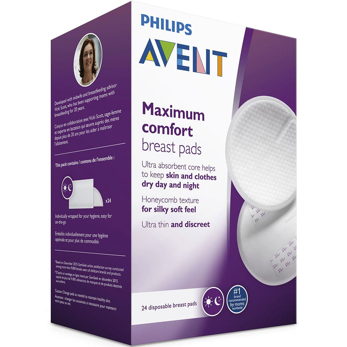 PHILIPS SCF254/24 Avent, tampoane mamare, 24 buc [ps:427b20c6-9bc0-4460-a3bb-707c7a2ad1a2]