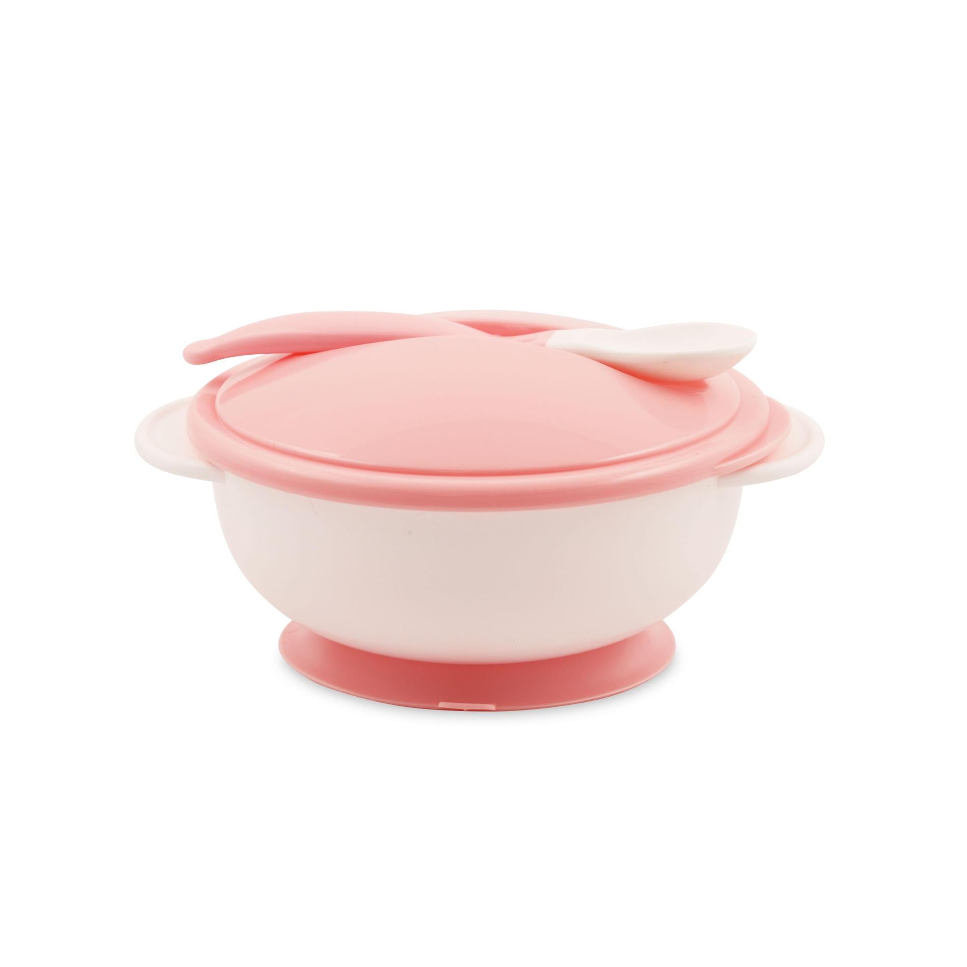 Set Castron cu Ventuza, Capac și Linguriță Lorelli - Blue - roz pal [ps:fa145a3e-67e0-4a95-afdb-d98f1fb12ff6]