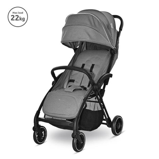 Cărucior Sport Autofold Lorelli Quick, Beige Warm, 22kg - Grey [ps:f99cf799-2b80-4262-9e5b-ade09869aea8]