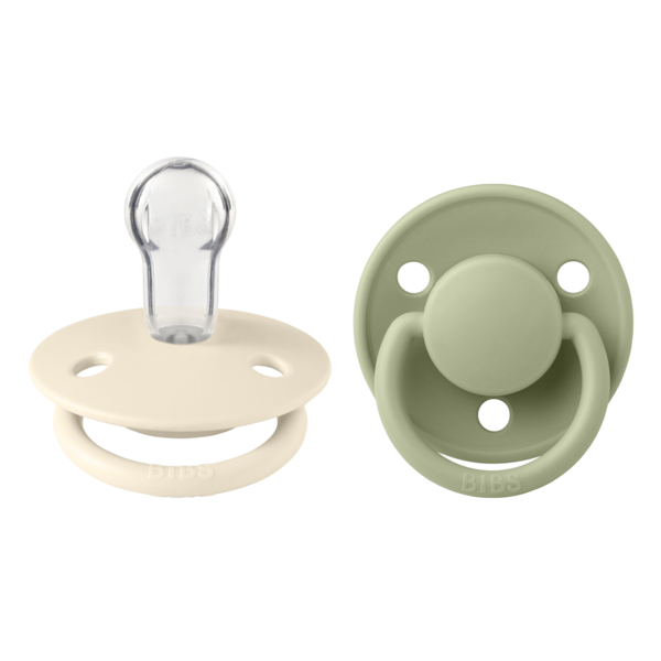 Set 2 Suzete BIBS De Lux Silicon, Tetină Rotundă - - Sage [ps:e6e287fb-4569-4517-9781-daca292a2ccd]