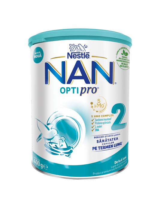 NESTLE NAN Optipro 2, formula speciala lapte praf, de continuare de la 6 luni, 400 g [ps:0fd01a32-367a-463b-8150-eed9bac9559c]