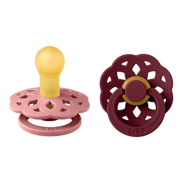 Set 2 Suzete BIBS Boheme Latex, 0 luni, Mauve/Violet Sky - Dusty Pink/Elderberry [ps:f19a1972-e682-4717-b864-9bdbd69ae88e]