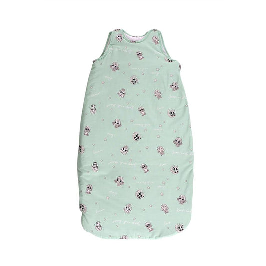 Sac Dormit Iarna Lorelli, 95 cm, Bumbac Ranforce, Blue Sky - Friends Green [ps:98808335-fb41-4ba4-b637-c38946b3cc10]