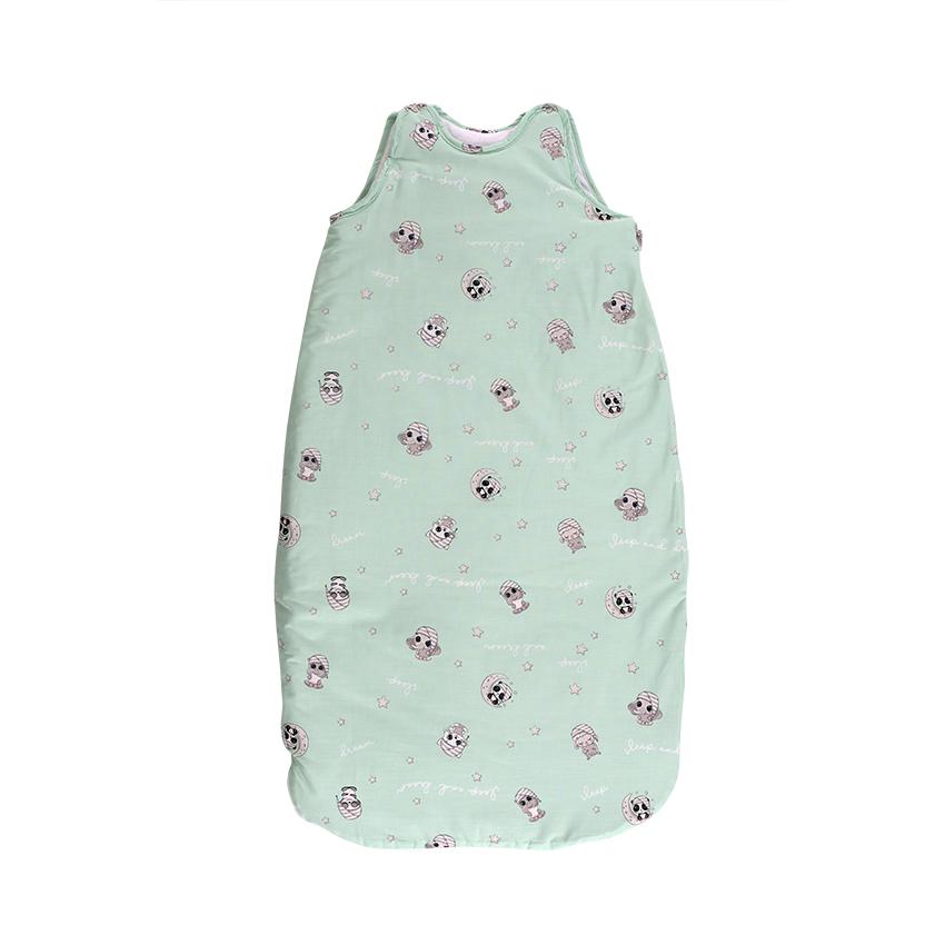 Sac Dormit Iarna Lorelli, 95 cm, Bumbac Ranforce, Blue Sky - Friends Green [ps:98808335-fb41-4ba4-b637-c38946b3cc10]