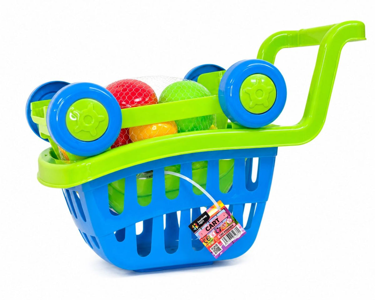 Cărucior Cumpărături cu Fructe Viva Toys - Albastru Verde - Albastru Verdeciu [ps:7e10f9d4-da2a-45eb-b6a8-aca93c0da8be]