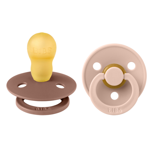 Set 2 Suzete BIBS Colour Latex, Tetină Rotundă, 18 luni+ - Blush/Woodchuck [ps:454e98c5-f255-4260-bd53-1dfe69e38be3]