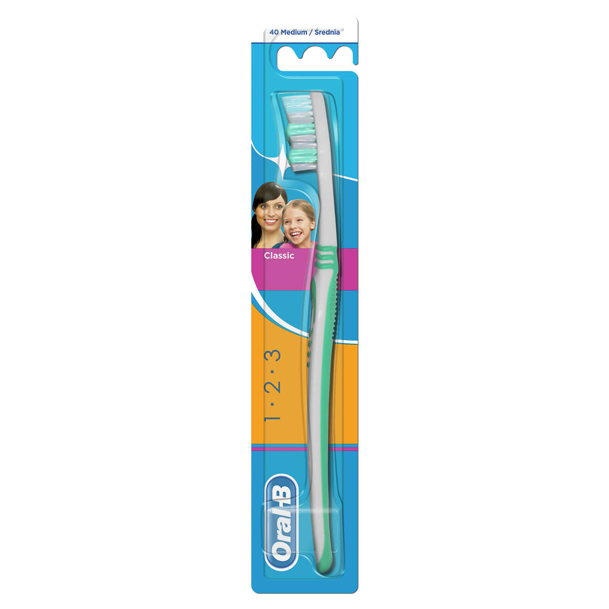 ORAL-B Classic 3 Effect, periuta de dinti, 40 medium [ps:e9d50638-e4de-4443-9ad2-a59cd70b1781]