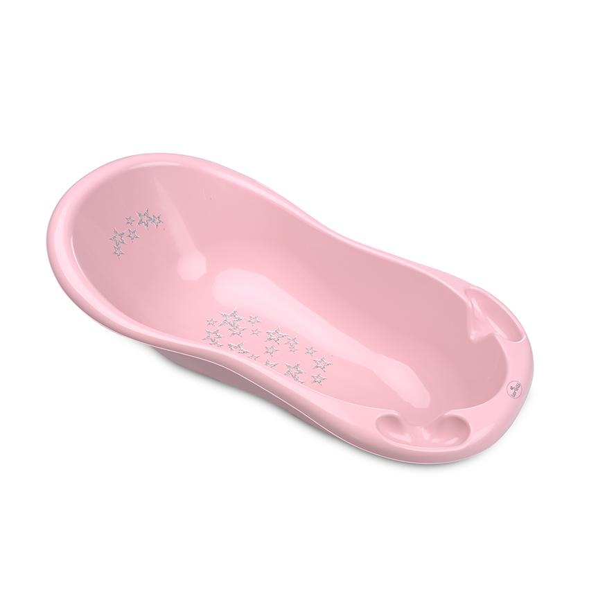 Cada de Baie Bebe Lorelli 100 cm, Little Stars Grey - Little Stars Pink [ps:9523ad43-4695-46ba-b609-05c944d554fb]