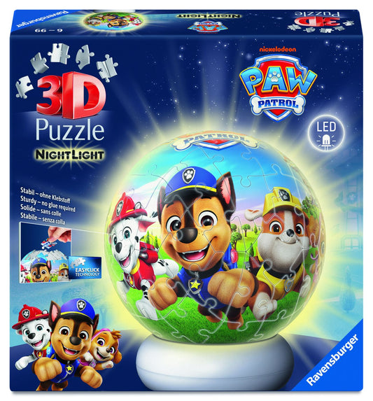 Puzzle 3D Glob Patrula Cățelușilor cu LED - Ravensburger - Default Title [ps:7127f620-04e6-4a68-b001-2018a764d4f0]