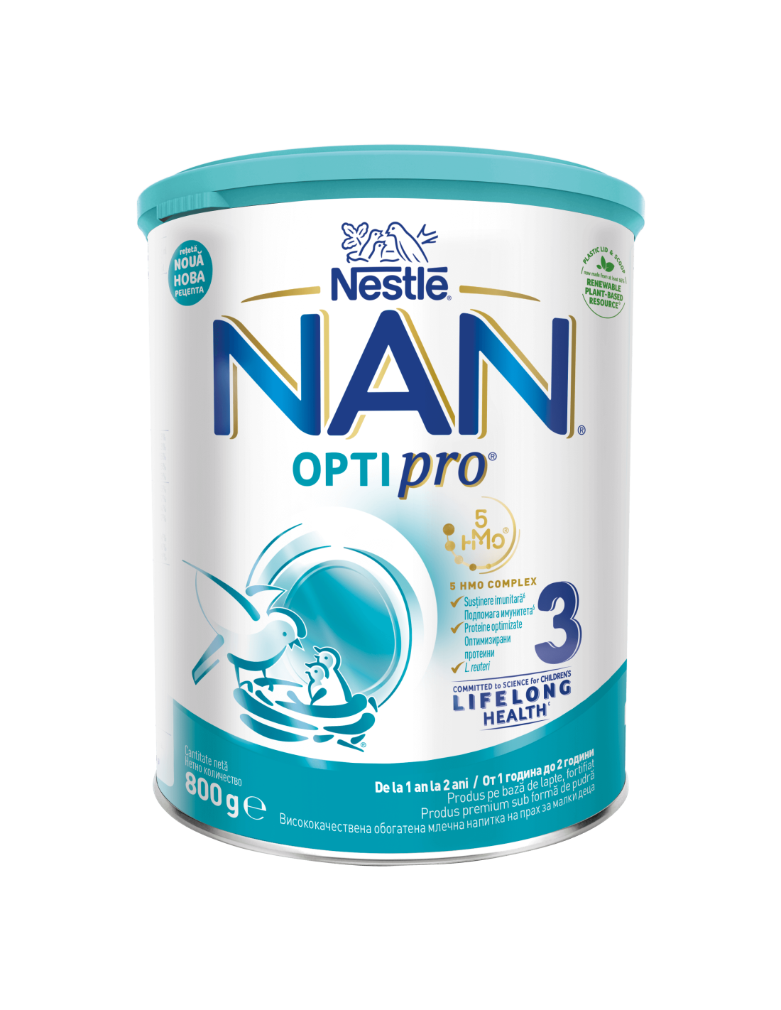 NESTLE NAN Optipro 3, formula speciala lapte praf, de continuare de la 1 an, 800 g [ps:570d807d-4b98-4e2c-a4f5-8f36fa593f66]