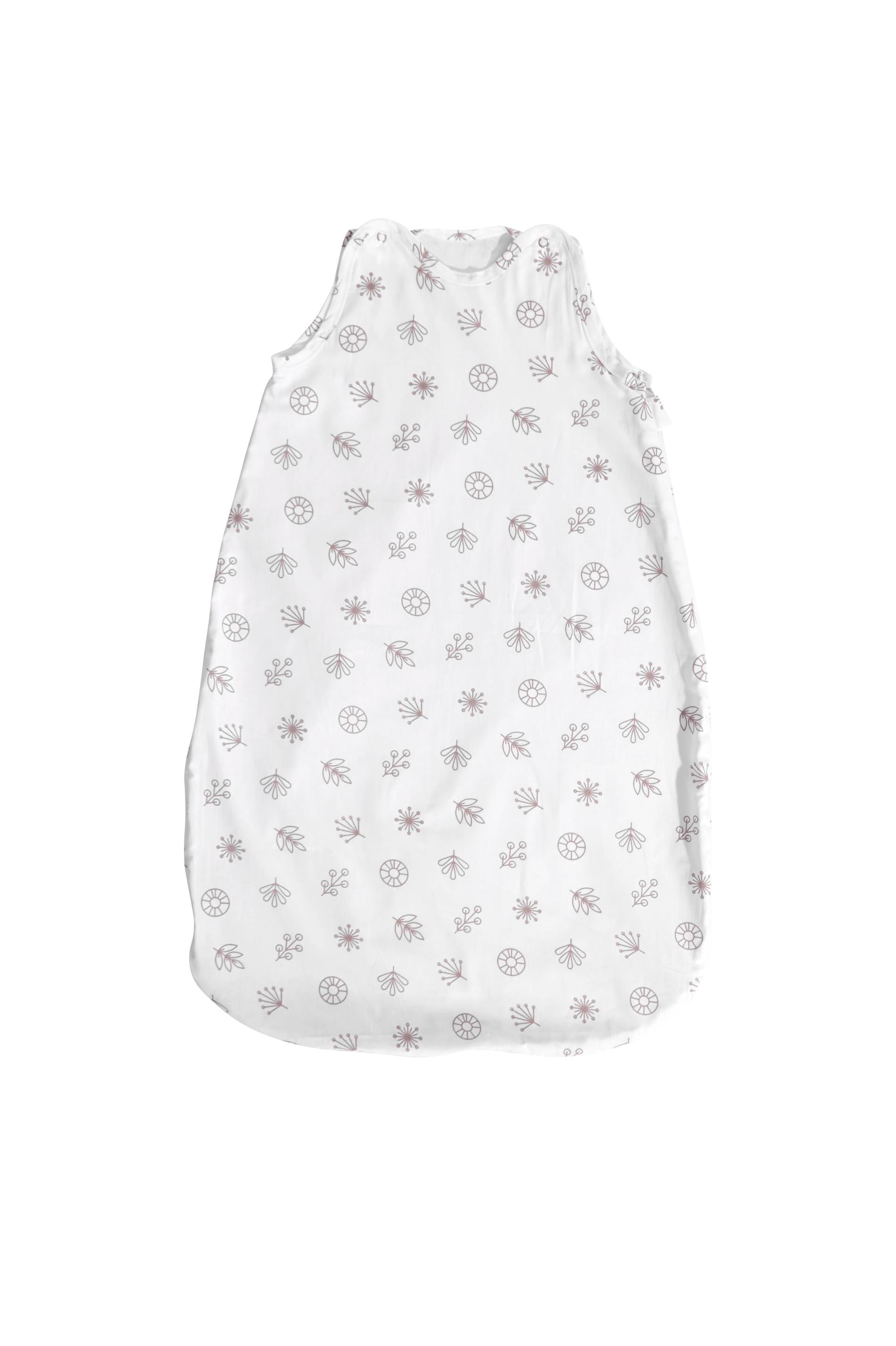 Sac Dormit Vară Lorelli Giraffe White, 85cm, Bumbac - White Abstract Leaves [ps:8ca3b950-6479-4a10-838d-7e21d5f7e34e]