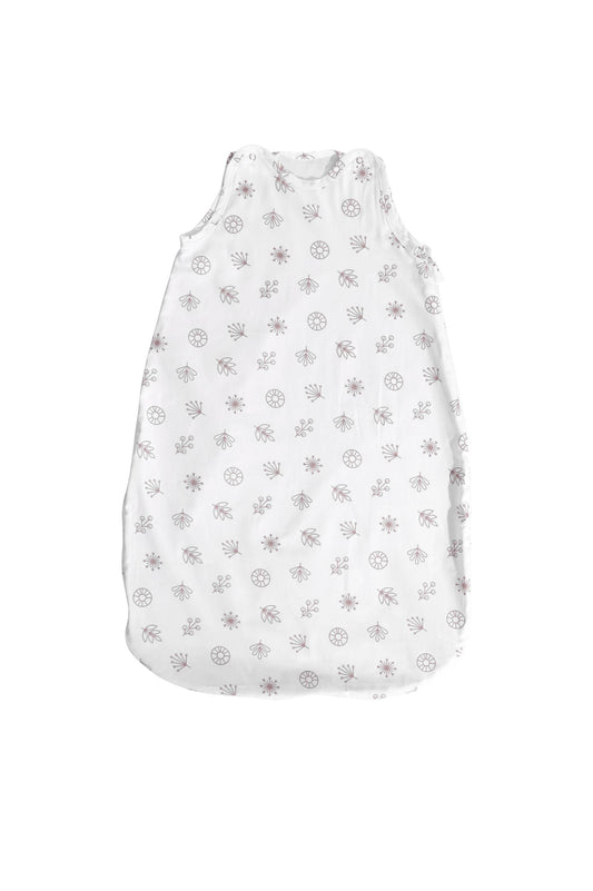 Sac Dormit Vară Lorelli Giraffe White, 85cm, Bumbac - White Abstract Leaves [ps:8ca3b950-6479-4a10-838d-7e21d5f7e34e]