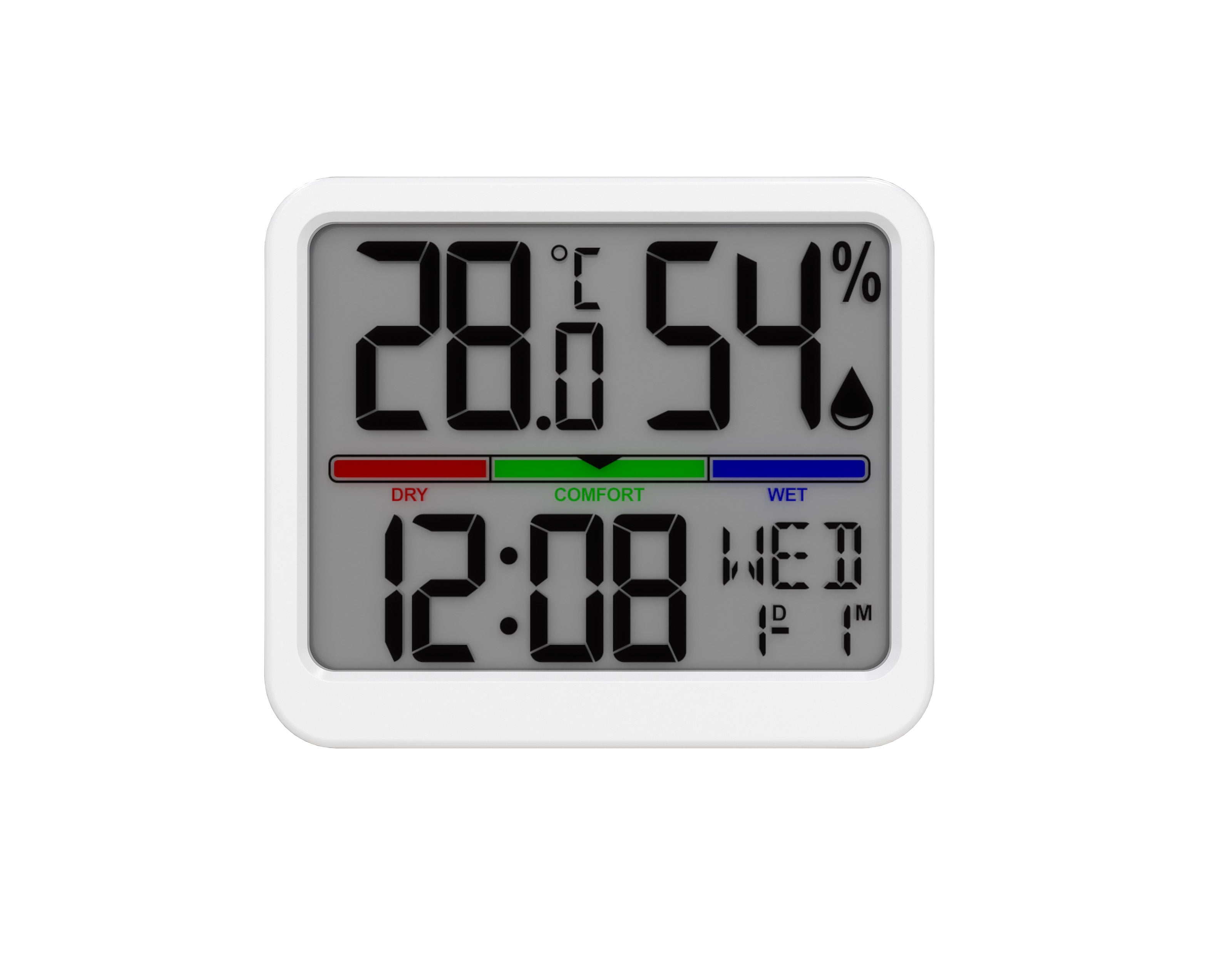 Higrometru si termometru digital, Evoair SENTIMINI, indicator umiditat - Default Title [ps:b7a755da-1b37-48d0-a128-038bf54210da]
