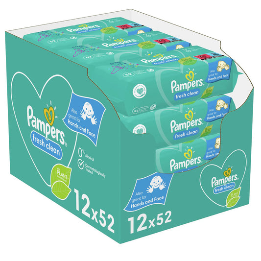 PAMPERS Fresh Clean, servetele umede, pentru copii, 6x52 buc - Default Title [ps:6af31d09-9dea-43b5-b407-81da5cffa7ba]