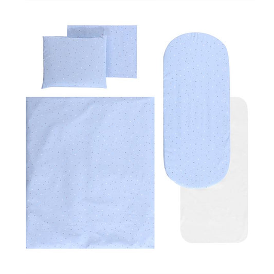 Set Lenjerie Cărucior Lorelli Happy Friends Mint, 6 piese - albastru sky [ps:e1d334c8-b6a3-4eee-8dcf-edae5400089d]