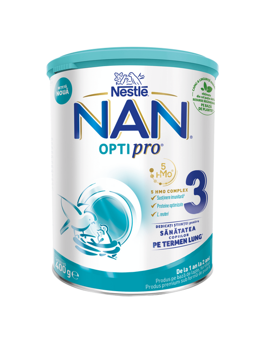 NESTLE NAN Optipro 3, formula speciala lapte praf, de continuare de la 1 an, 400 g [ps:3c2d02f3-fe7a-4b32-b2b8-fdd6aff9e30f]