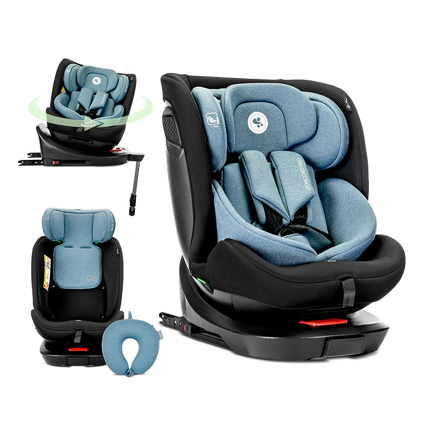 Scaun Auto Lorelli Concord Pro, Rotativ 360, Isofix, Black - Blue [ps:12bc6ce2-f9fe-427a-a5fe-0760631715aa]
