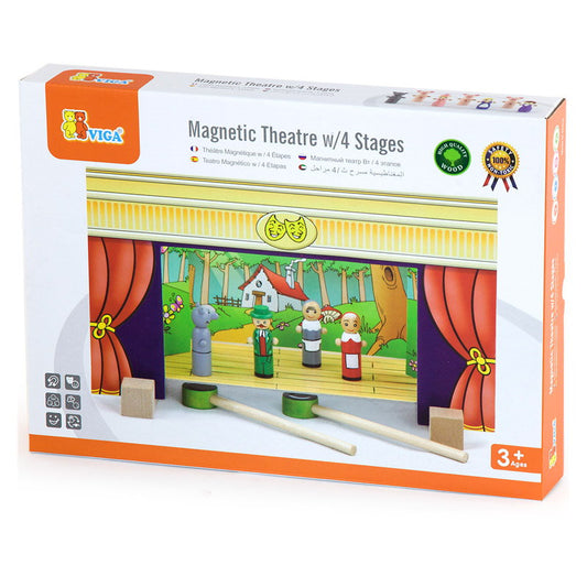 Teatru de Papuși Magnetic din Lemn Viga Toys - Default Title [ps:2f168006-dfbc-497c-8d75-8c23dc533495]