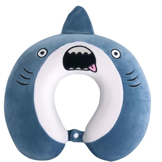 Perna de Calatorie Flippy U, Spuma Memorie, Model Pinguin - Albastru [ps:fa899210-df20-4ba9-9a7e-7db51930f28e]
