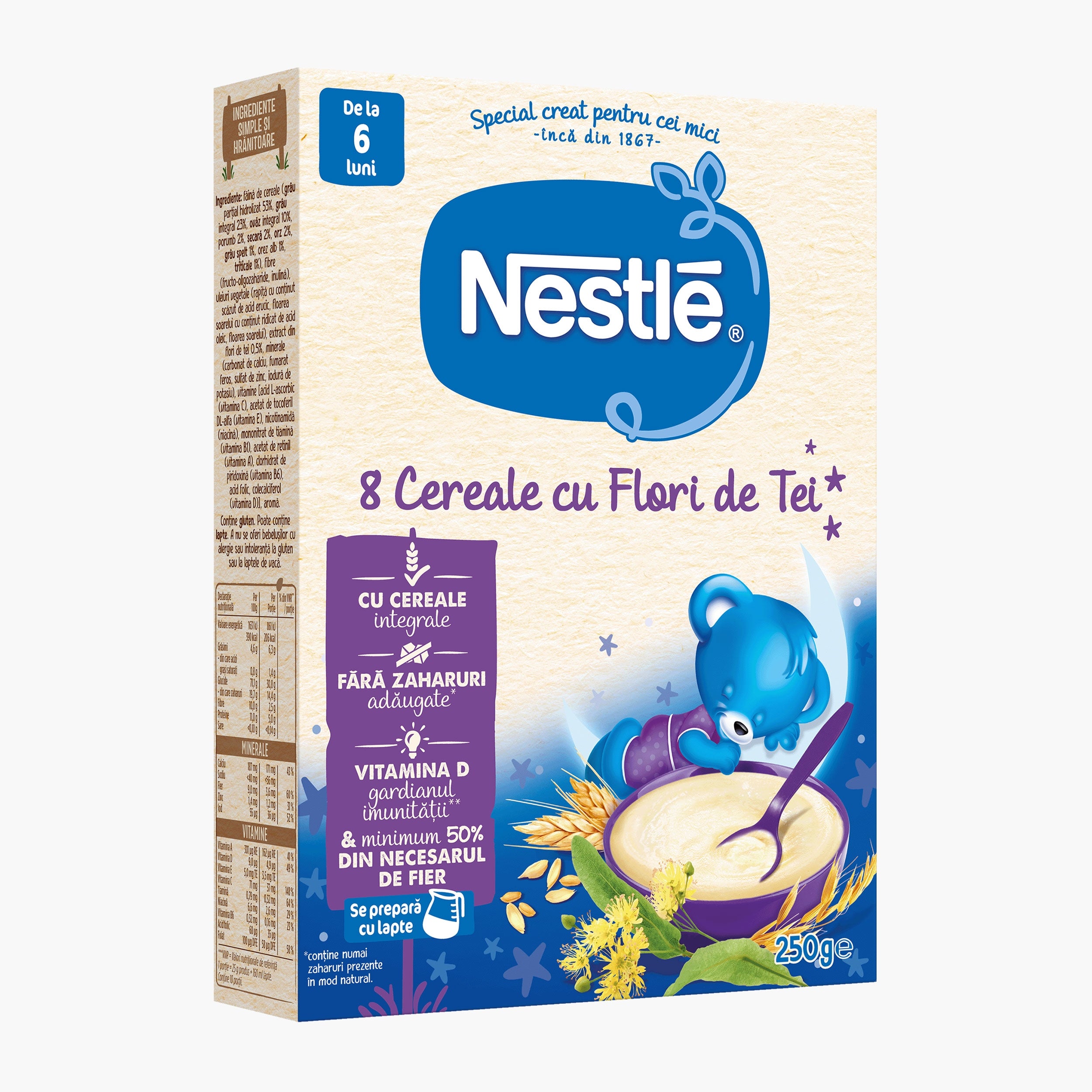 NESTLE Baby, cereale, Somn Usor, cu flori de tei, 250 g [ps:0c243e50-6a4c-497b-b748-8add60639d21]