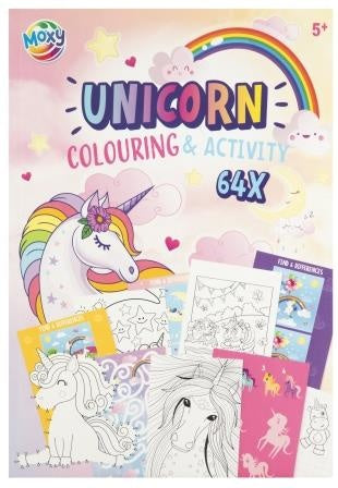 Carte Colorat și Activități Unicorni A4, 64 pagini - Moxy - Default Title [ps:ccd778b5-6cb4-4262-97d6-e3003ba225e5]