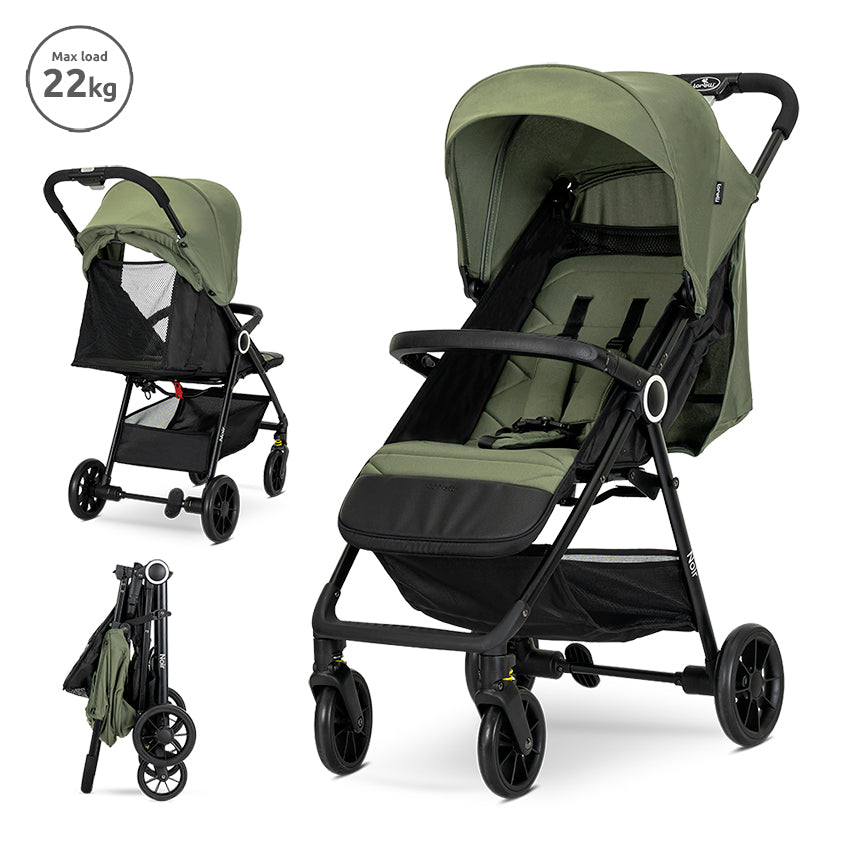 Cărucioar Nou-Născut Lorelli Noir, Negru | Pliere Rapidă - Green [ps:58024f6e-4e45-415c-a2ee-02c33c107726]
