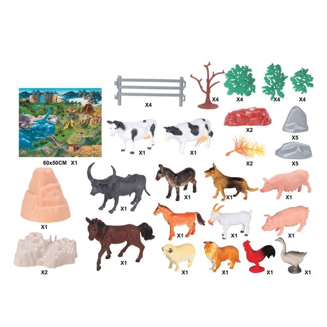Set Animale de la Fermă Jumbo - 50 Piese Plastic - Default Title [ps:3ed5ce22-3006-4f5b-9fa2-9e16eb5ebfde]