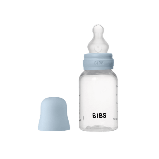 Biberon Anticolici BIBS 150ml, Silicon, Baby Blue - Fără BPA - Default Title [ps:19812967-320d-460a-ae4d-079e288e9c36]