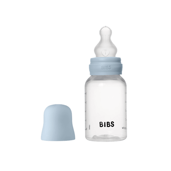 Biberon Anticolici BIBS 150ml, Silicon, Baby Blue - Fără BPA - Default Title [ps:19812967-320d-460a-ae4d-079e288e9c36]