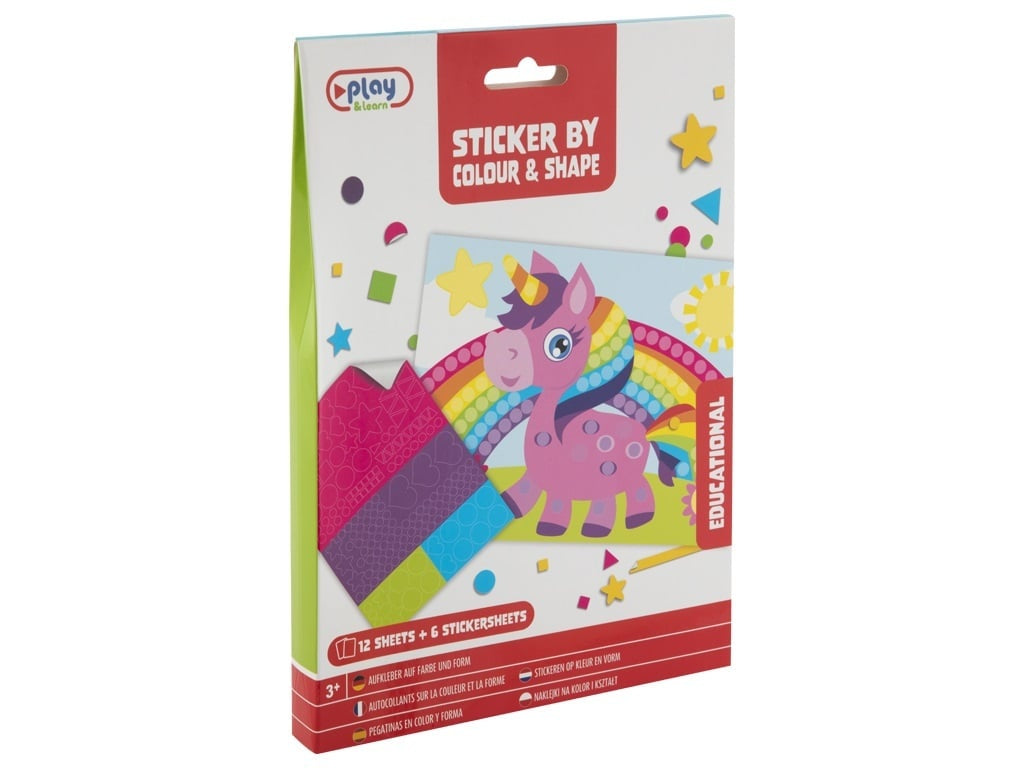 Set Autocolante Culori și Forme Unicorn, Grafix - Unicorn [ps:514f7854-fb30-4e6b-b281-198ab871a454]