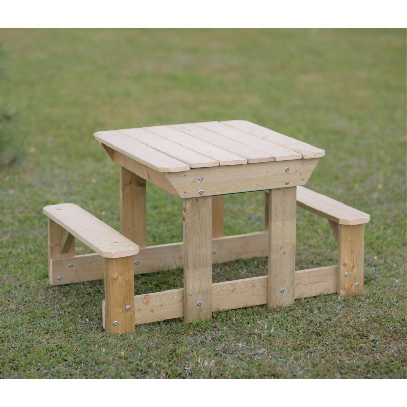 Masa de picnic senzoriala cu bancute si loc pentru nisip si apa (T3), Wendi Toys