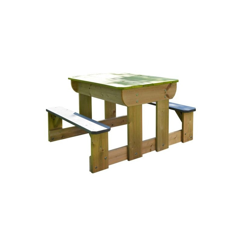 Masa de picnic senzoriala T2 Deluxe cu bancute si loc pentru nisip si apa, Wendi Toys