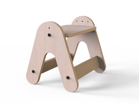 Masuta si tabla 2 in 1 cu scaunel MamaToyz Massam MDF - Imagine 4