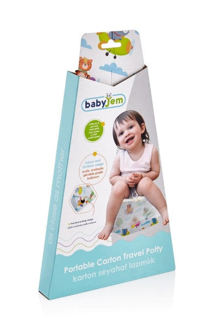 Olita pliabila/portabila pentru calatorie BabyJem Carton Travel Potty - Imagine 4