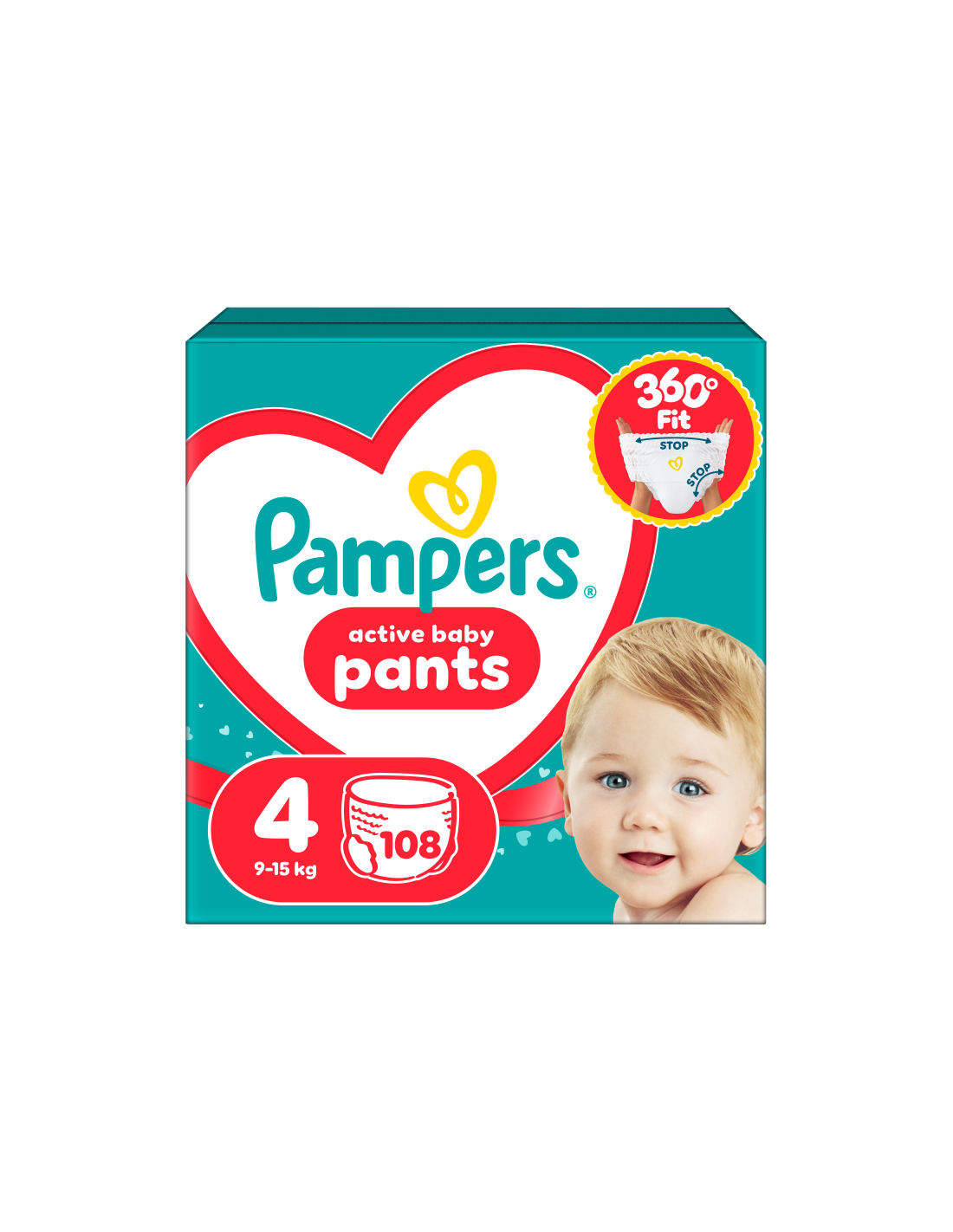 Pampers Active Baby Pants - Nr 4 (9-15 kg) / 108 buc [ps:55f57b1a-f27c-4f8d-9242-9c1aad020c0d]