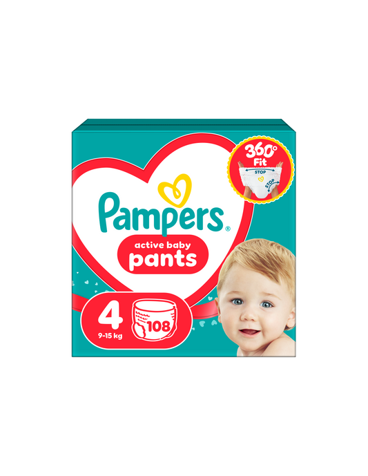 Pampers Active Baby Pants - Nr 4 (9-15 kg) / 108 buc [ps:55f57b1a-f27c-4f8d-9242-9c1aad020c0d]