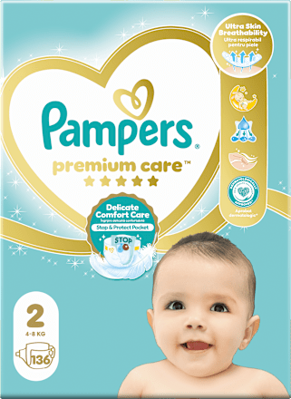 Pampers Premium Care scutece Nr 2, 136 buc [ps:9dca3f8e-22b8-4d75-a27c-53ef79e02f05]