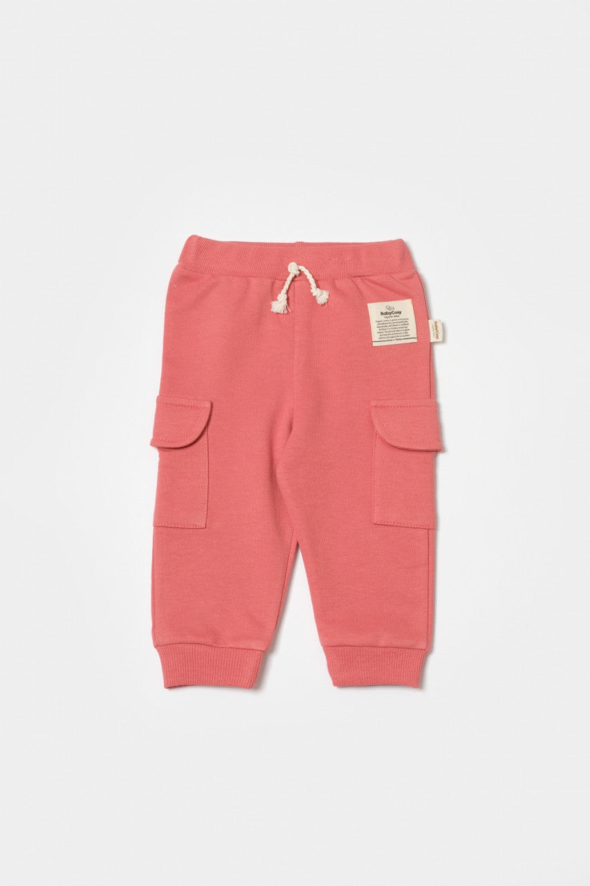 Pantaloni cu buzunare laterale, Two thread, 100%bumbac organic - , BabyCosy