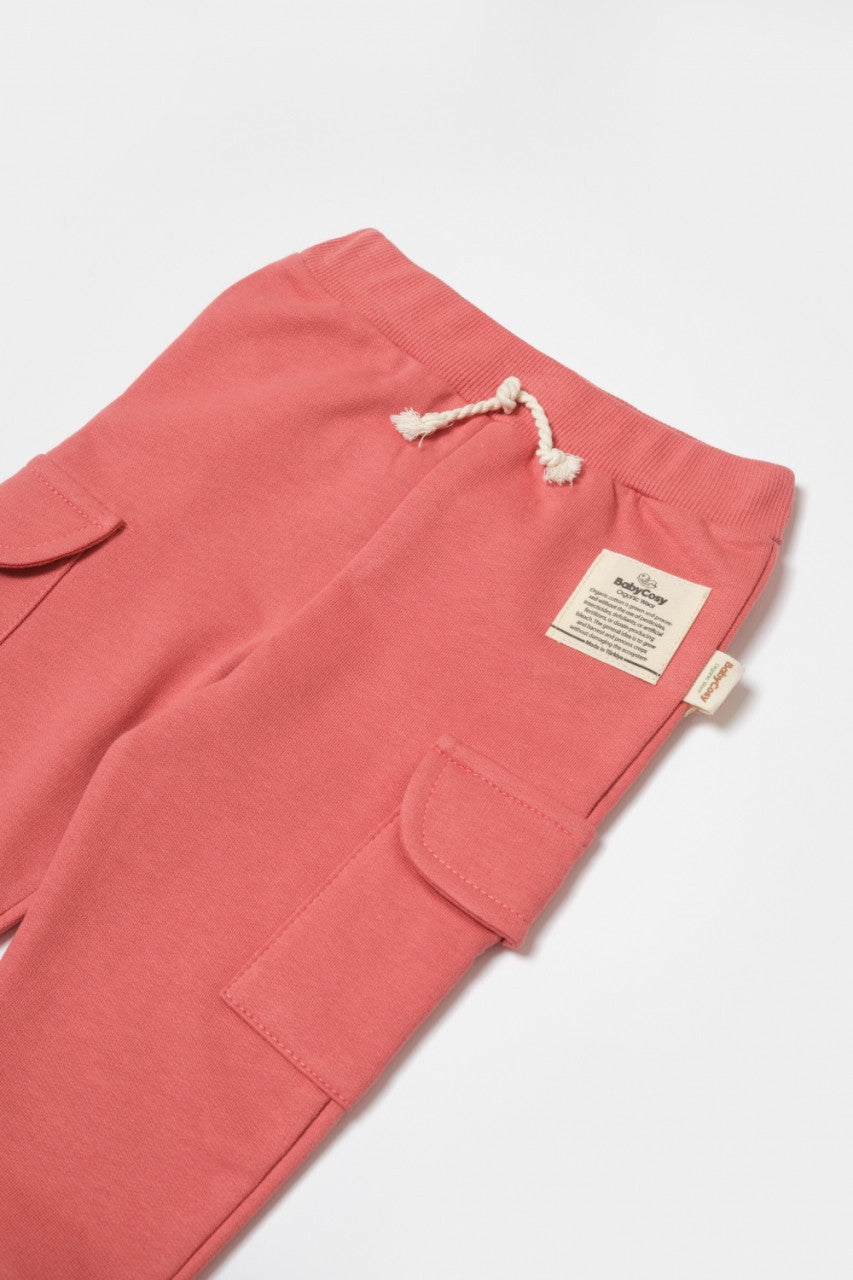 Pantaloni cu buzunare laterale, Two thread, 100%bumbac organic - , BabyCosy